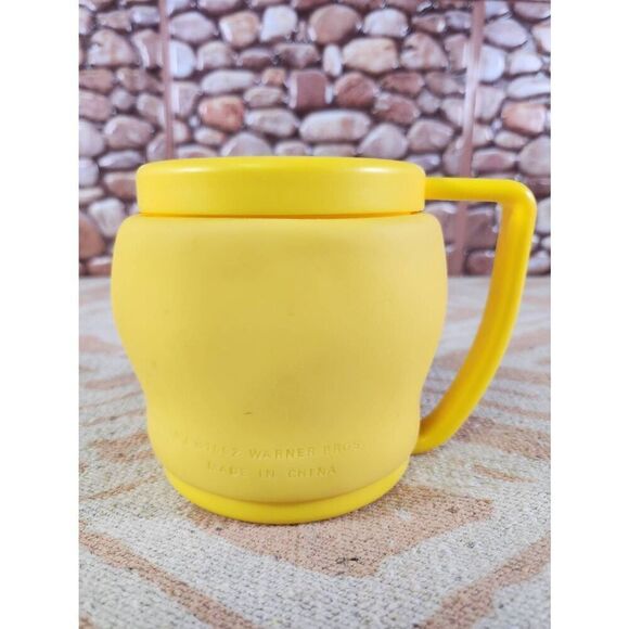 1992 Promotional Looney Tunes Tweety Bird 3D Plastic Vinyl Mug - Picture 3 of 9